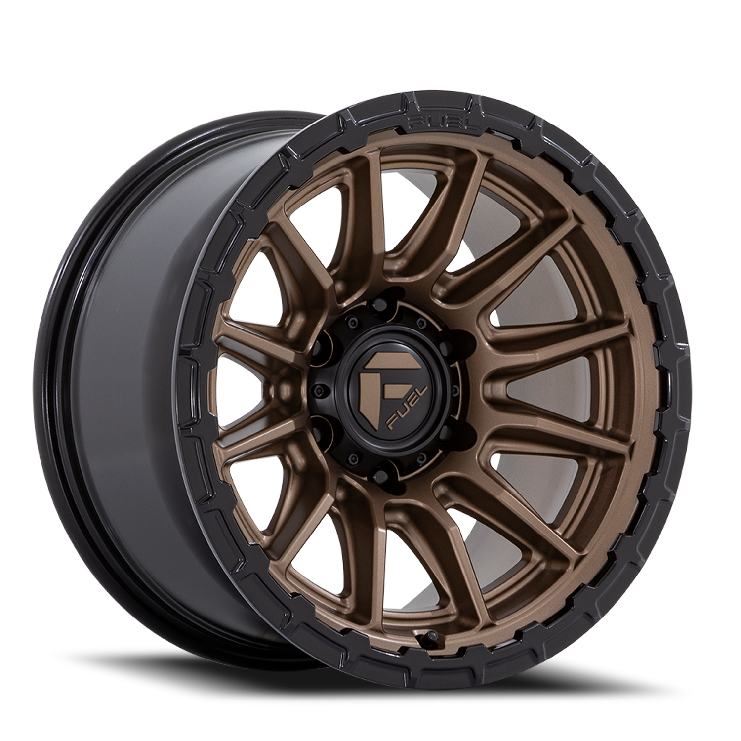 Aluminum Wheels 17X9 Piston FC866 ZB 5 On 127 Matte Bronze/Gloss Black Lip 71.5 Bore 1 Offset Fuel Off Road Wheels