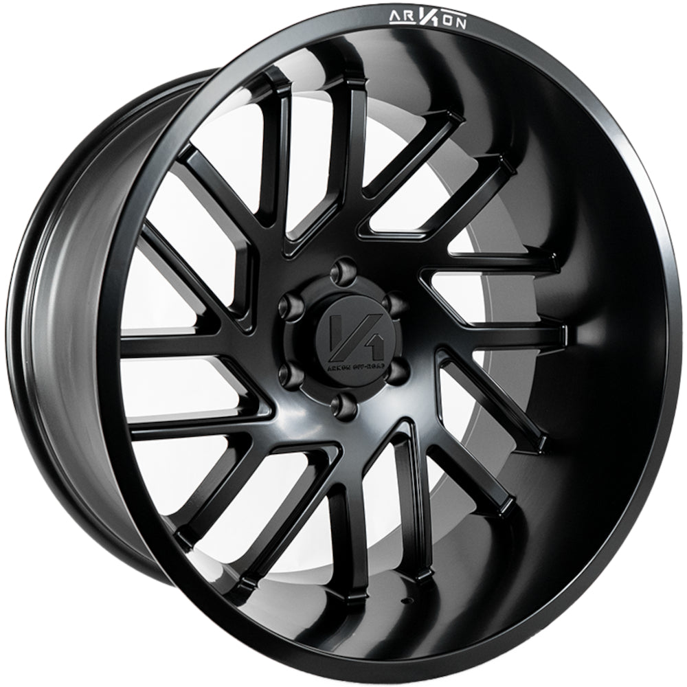 Mandela Off Road Wheels Satin Black 20x10 Right 8x170 -25 125.5mm Arkon Off Road