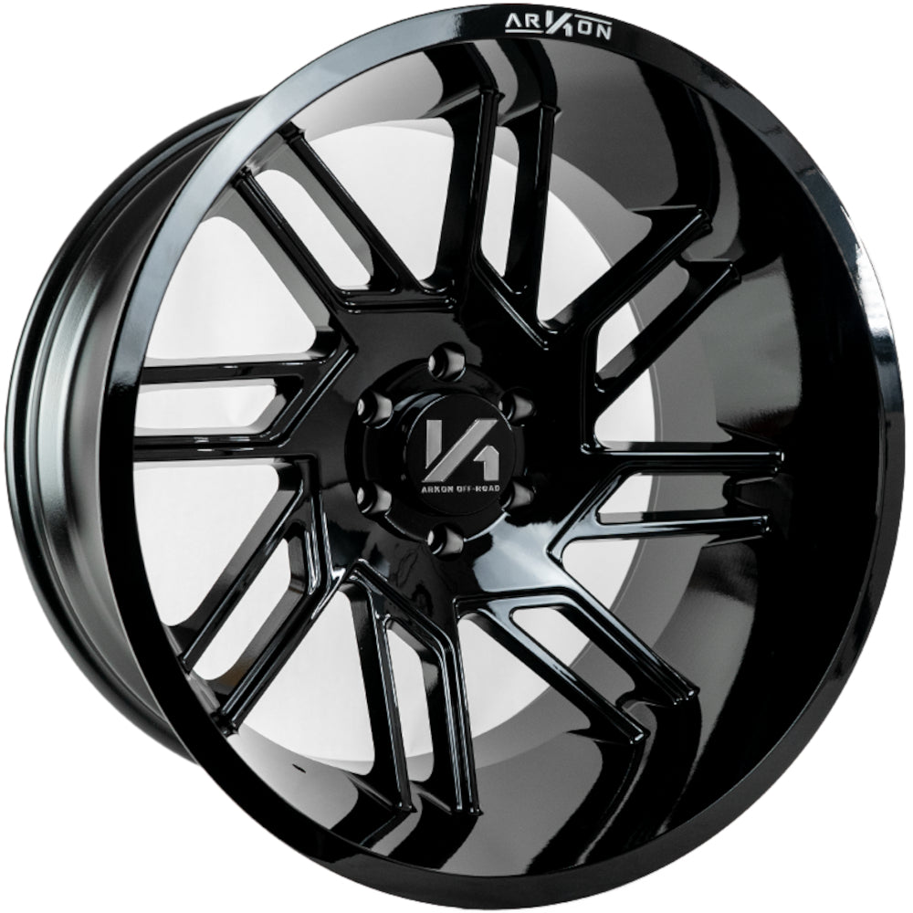 DaVinci Off Road Wheels Gloss Black 20x10 Right 6x5.5 -25 108mm Arkon Off Road