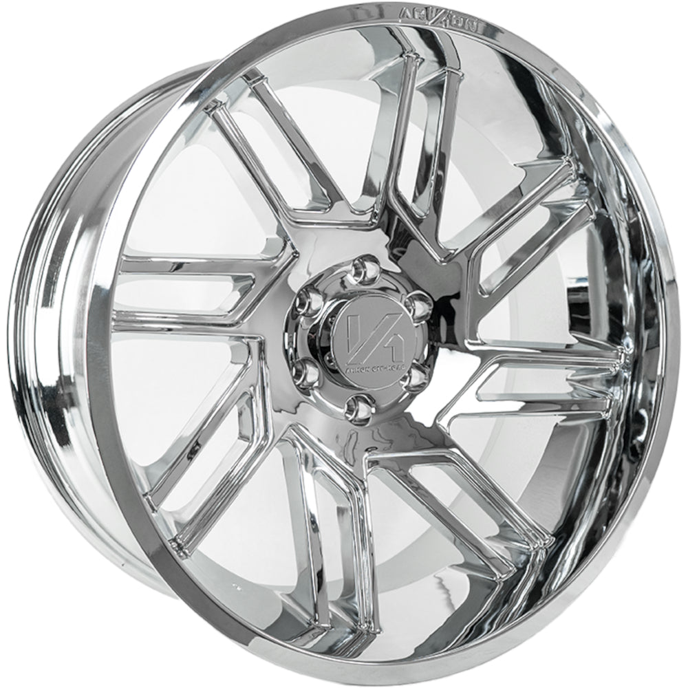 DaVinci Off Road Wheels Chrome 22x10 Left 8x170 -25 125.5mm Arkon Off Road