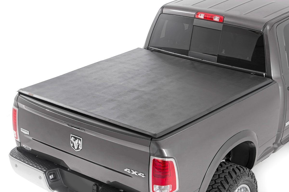 Dodge Soft Tri-Fold Bed Cover 02-08 Ram 1500, 2500 - 6 Foot 5 Inch Bed Rough Country