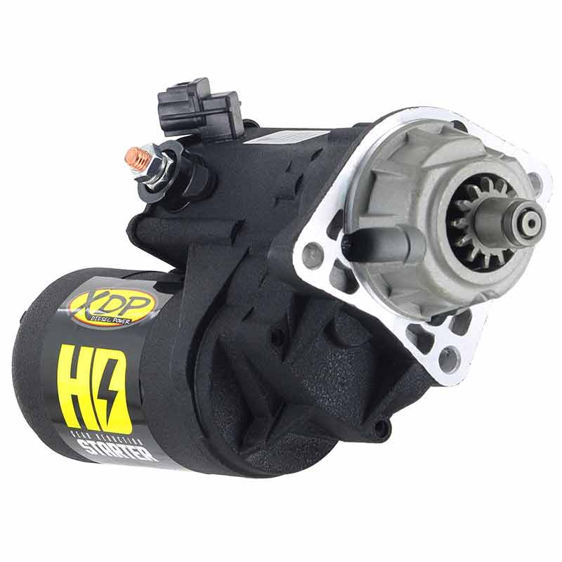 HD Gear Reduction Starter (New) 03-06 Dodge 5.9L Cummins Wrinkle Black XD258 XDP